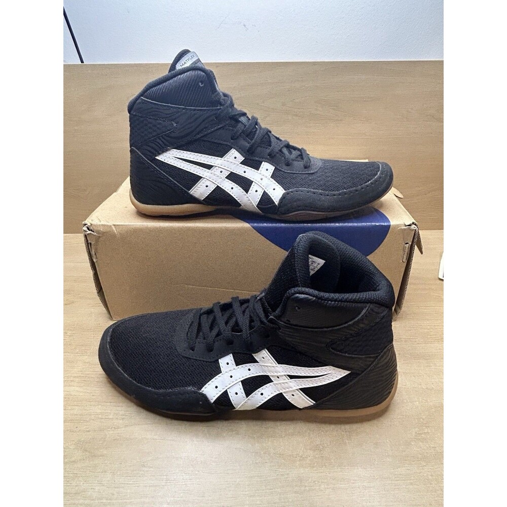 Asics Matflex Men's Size 5 Black Gum Wrestling Shoes NEW